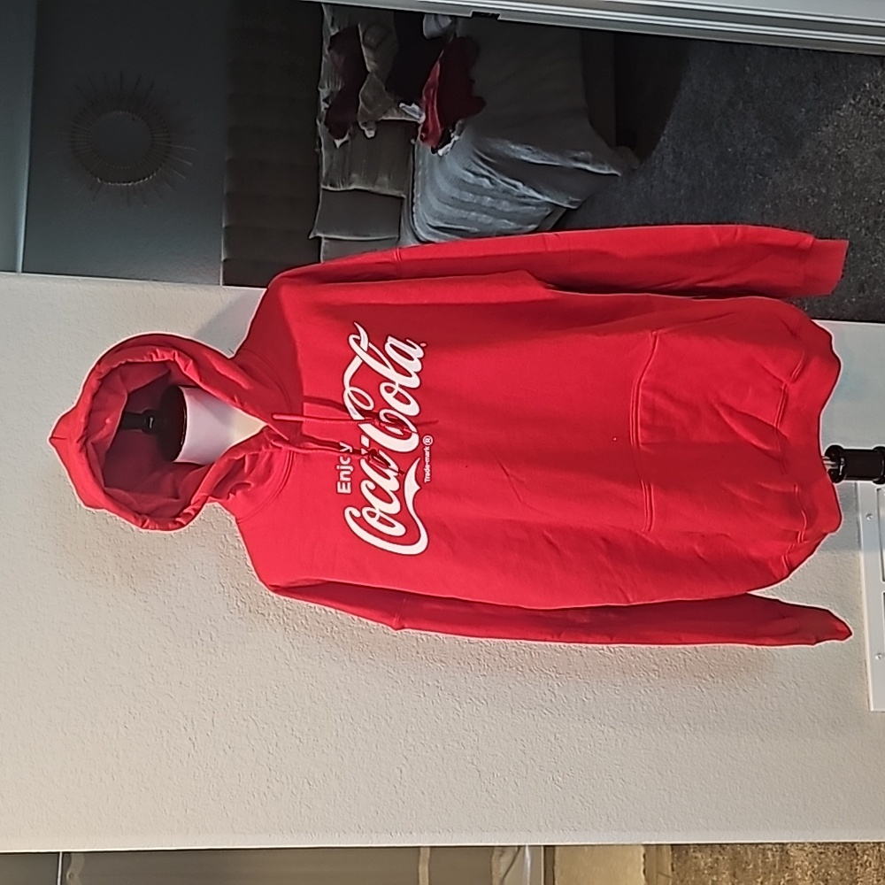 Mens adjustable hat sweater coke